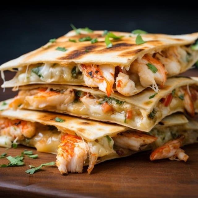 Crabmeat Quesadilla.