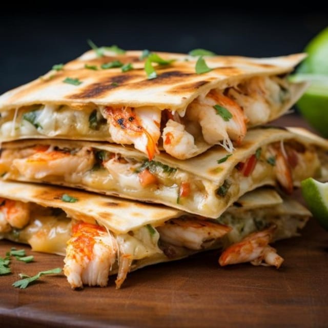 Crabmeat Quesadilla.